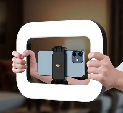 Anillo de luz LED portátil barato |Luz de relleno recargable para selfies y transmisión en vivo