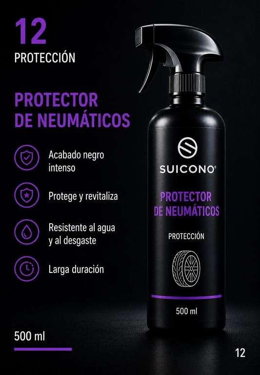 SUICONO® Protector de Neumáticos – Acabado y Protección