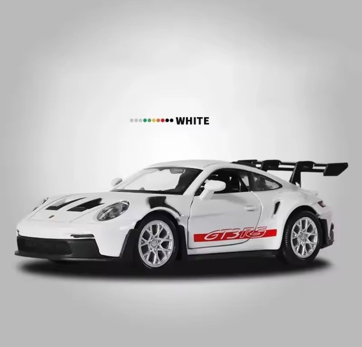 Porsche 911 GT3 RS 1:36 – Coche Miniatura de Aleación | Deportivo con Retrofricción | Juguete Coleccionable