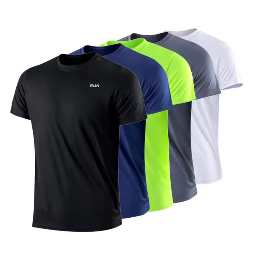 Pack 3 Camisetas Deportivas Hombre | Transpirable, Secado Rápido y Ligera | Running, Gimnasio, Fitness, Entrenamiento, Crossfit