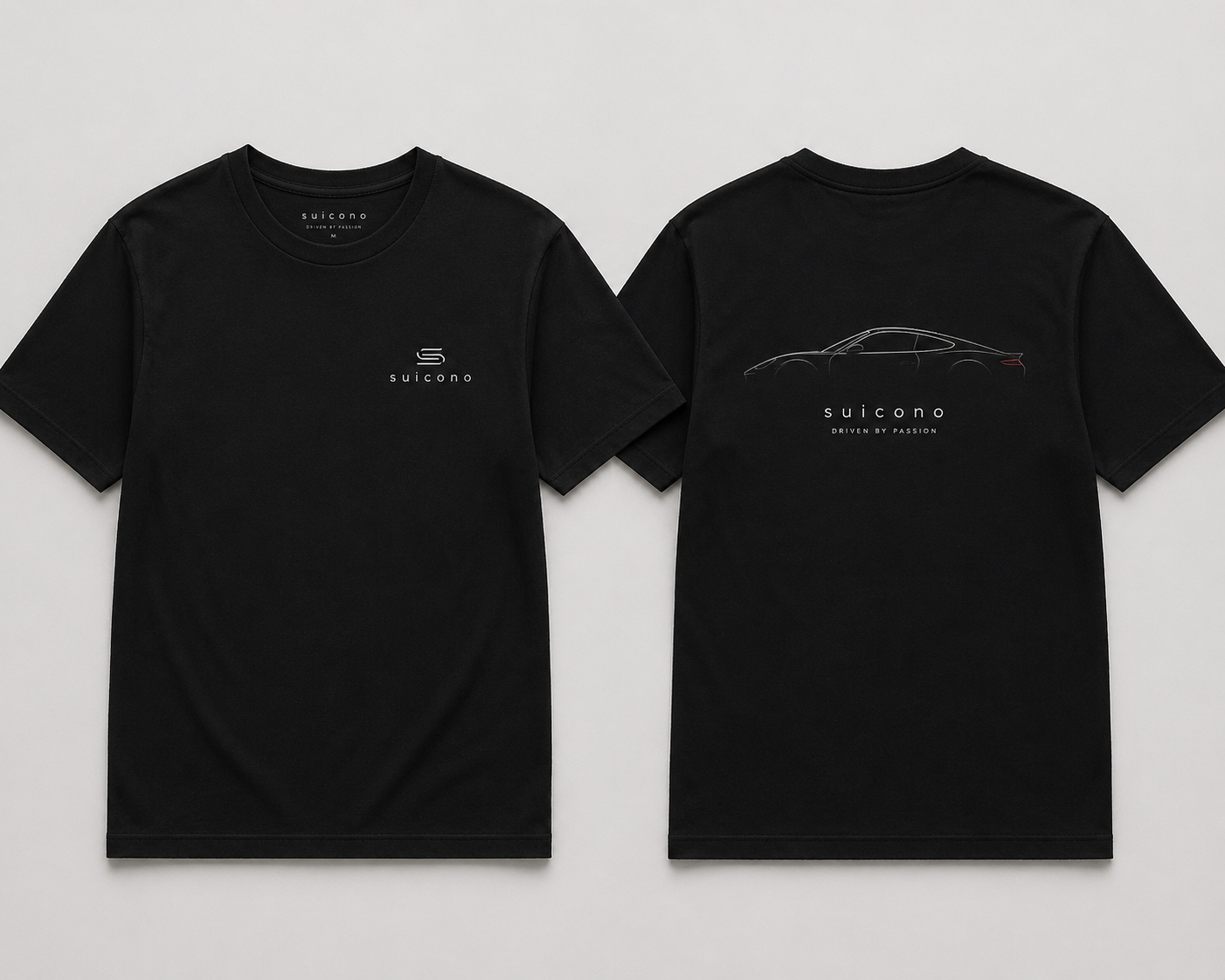 Camiseta Suicono "Driven by Passion" - Diseño Minimalista Porsche 911