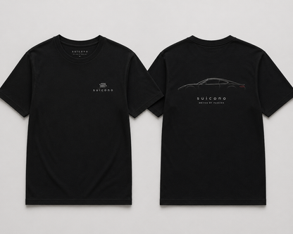 Camiseta Suicono "Driven by Passion" - Diseño Minimalista Porsche 911