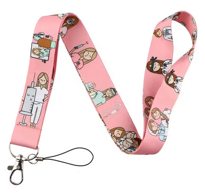 Layard de cuello para llaves de enfermera, adornos colgantes.