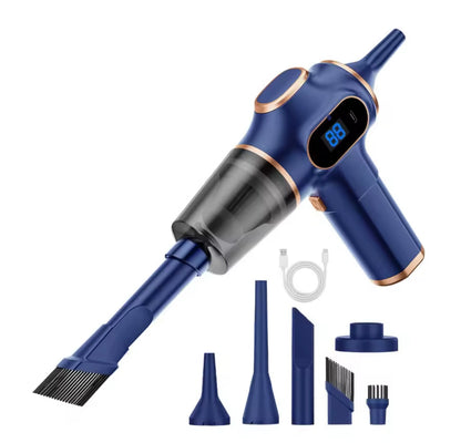 Aspirador inalámbrico para coche mini de alta potencia – portátil y multifunción para hogar, oficina y coche