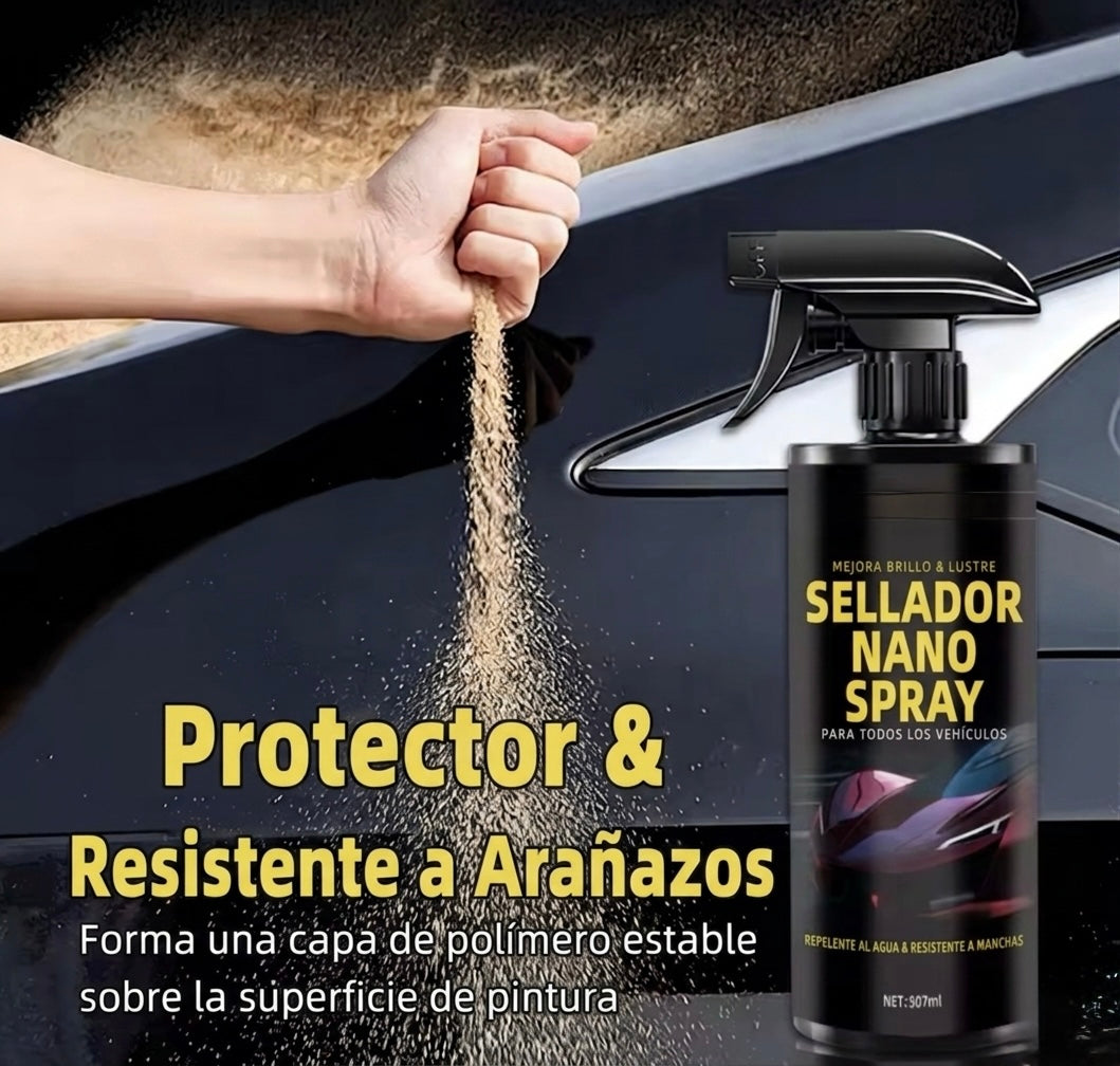 Revestimiento Cerámico 9H para Coche 500ml | Nano Recubrimiento Hidrofóbico + toalla