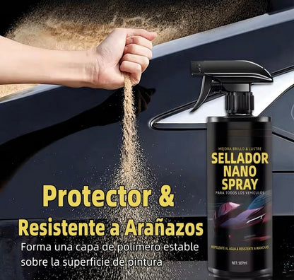 Revestimiento Cerámico 9H para Coche 500ml | Nano Recubrimiento Hidrofóbico + toalla
