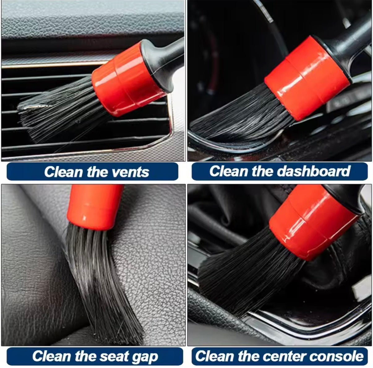 Kit de Limpieza de Coche 36 Piezas con Cepillos para Taladro – Set Profesional de Detailing para Interior, Llantas, Rejillas y Tapicería
