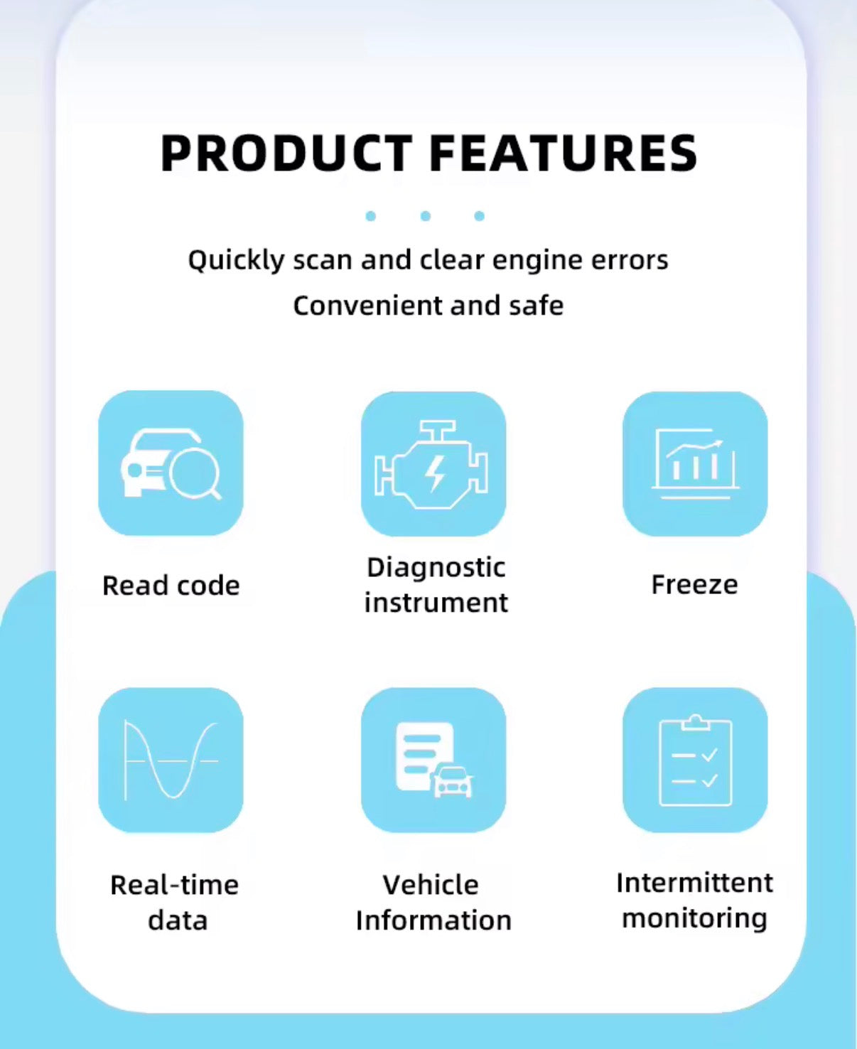 Escáner OBD2 WiFi ELM327 V1.5 para iPhone y Android – Lector y Borrador de Códigos de Error del Coche