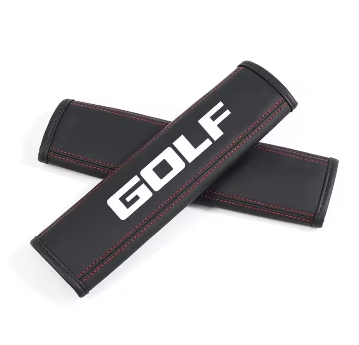 2 Pcs Leder Auto Sitz Gürtel Abdeckungen Schutz Pads für Volkswagen Golf