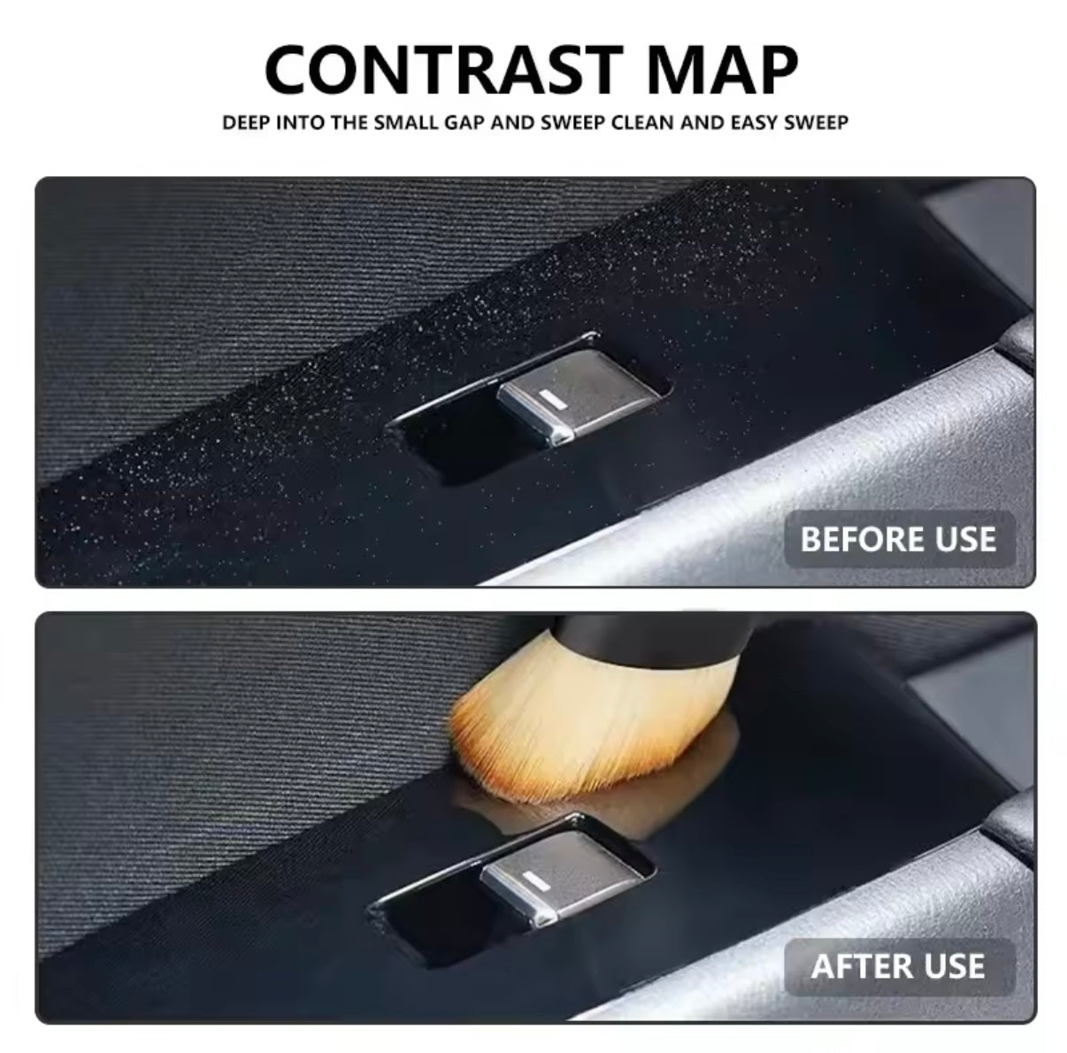 Cepillo de limpieza para salida de aire acondicionado de coche, Mercedes Benz