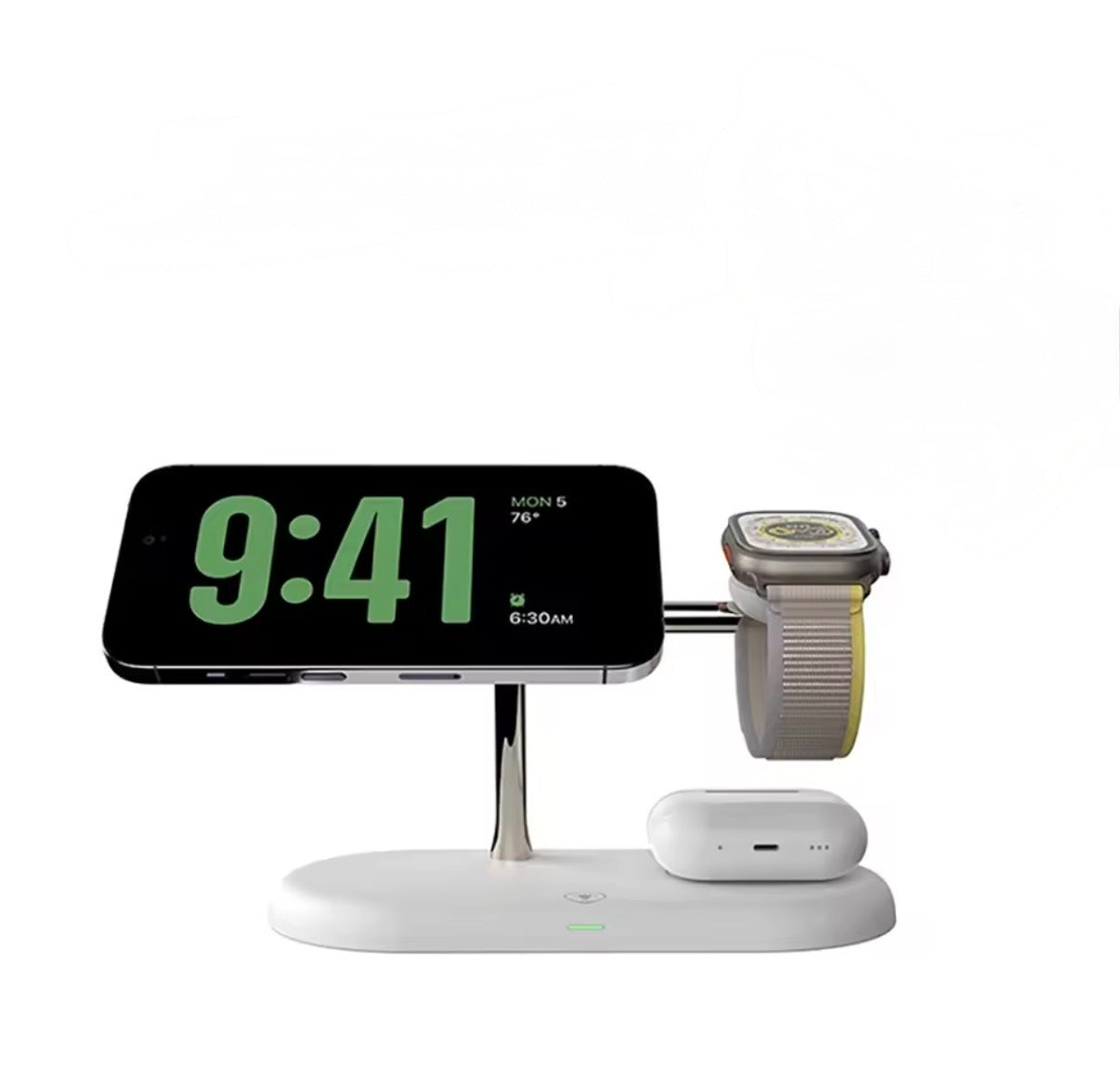 Cargador Inalámbrico 3 en 1 para iPhone, Apple Watch y AirPods