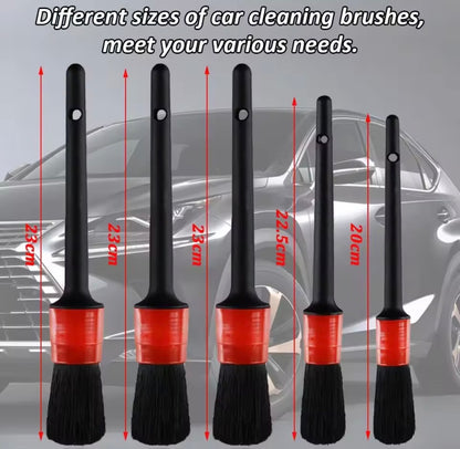 Kit de Limpieza de Coche 36 Piezas con Cepillos para Taladro – Set Profesional de Detailing para Interior, Llantas, Rejillas y Tapicería