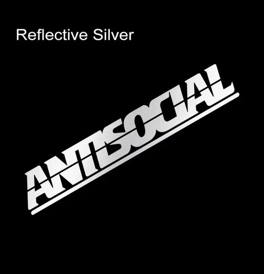 Pegatinas reflectantes antisociales para coche.