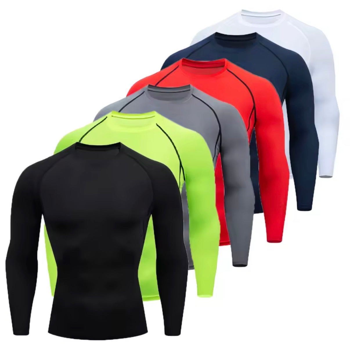 Camiseta Deportiva Hombre de Compresión | Secado Rápido para Gimnasio y Running, talla S,M,L,XL