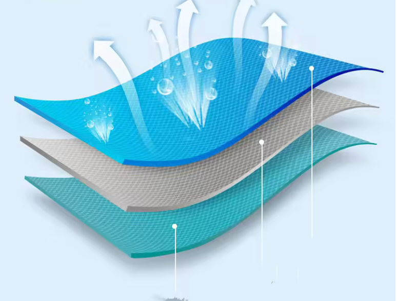 Schnelltrocknendes Mikrofaserhandtuch für den Sport.