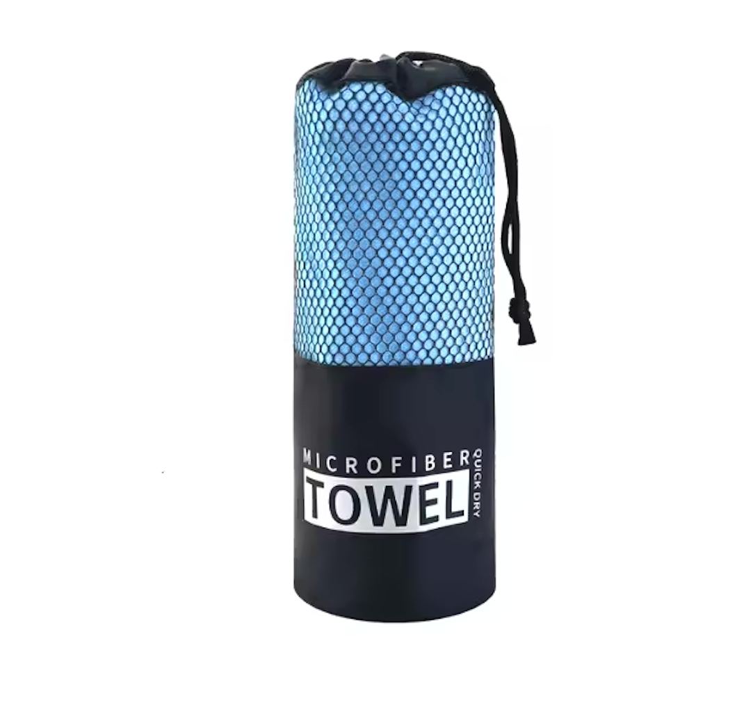Schnelltrocknendes Mikrofaserhandtuch für den Sport.