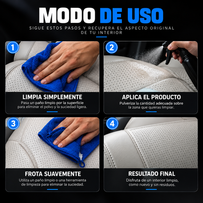 Product for cleaning vehicle interiors
