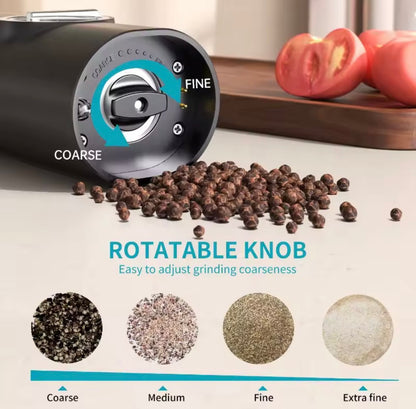 Molinillo eléctrico sal y pimienta – Recargable y elegante