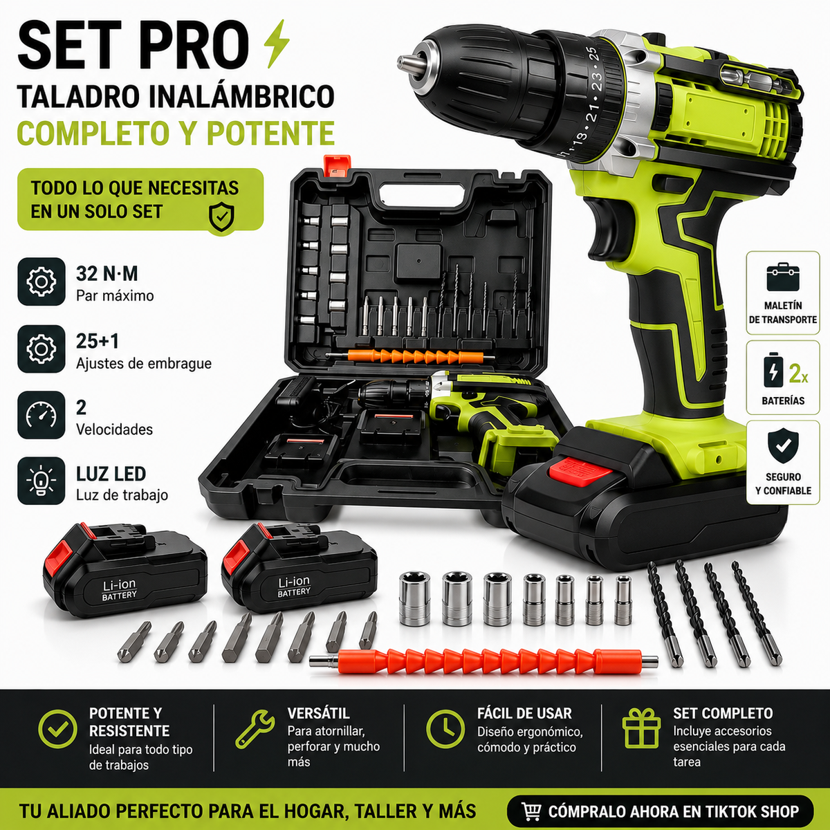 Professional 28V Cordless Impact Drill