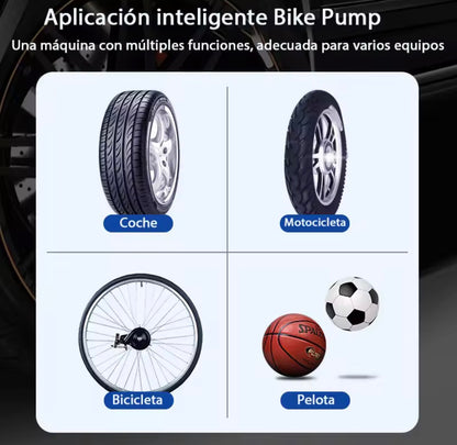 Bomba infladora inalámbrica recargable para coche | Inflador de neumáticos con pantalla digital