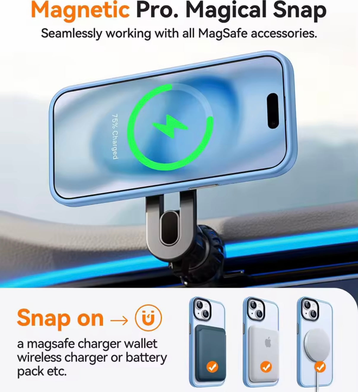 Funda magnética para iPhone | Compatible con MagSafe | Ultrafina, resistente y disponible en varios colores