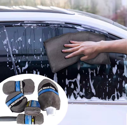 Kit de Limpieza Detailing para Coche 9 Piezas | Microfibra, Guante y Accesorios de Lavado