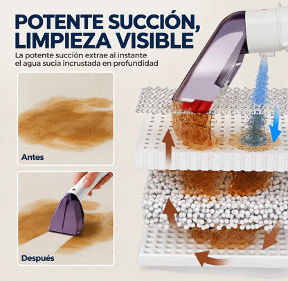 Limpiadora portátil de alfombras y tapicerías – limpieza profunda