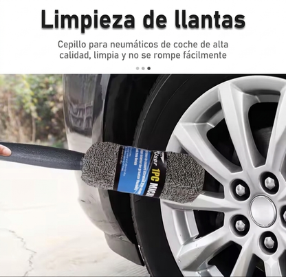 Kit de Limpieza Detailing para Coche 9 Piezas | Microfibra, Guante y Accesorios de Lavado