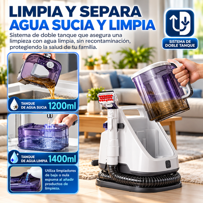 Limpiadora portátil de alfombras y tapicerías – limpieza profunda