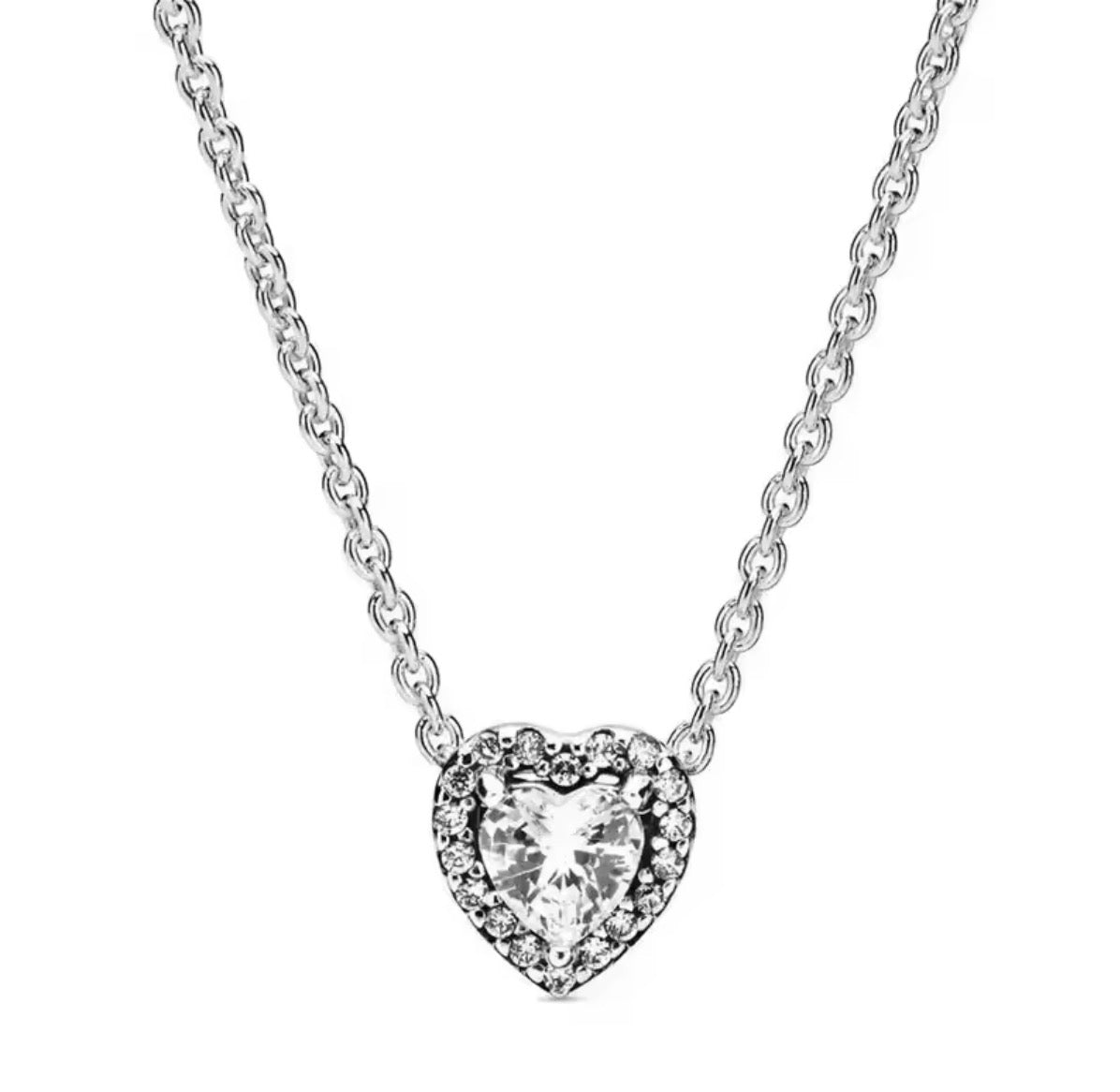 Collar Corazón Plata 925 con Dijes Brillantes | Joyería de Lujo