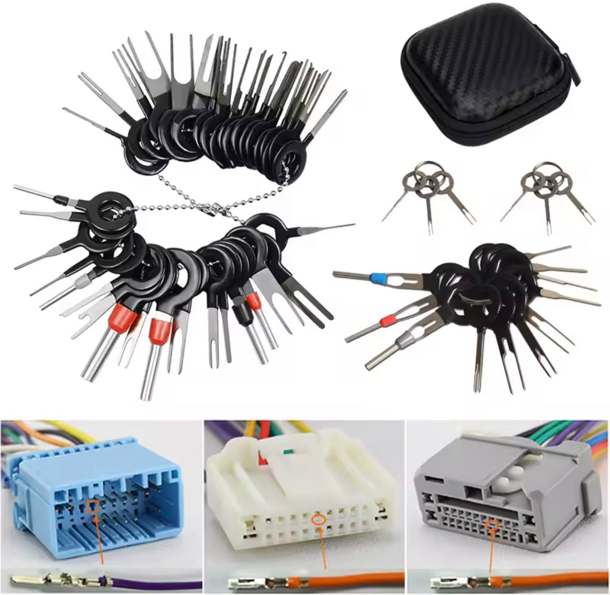26-teiliges Stiftauszieher-Set mit Koffer – Profi-Werkzeug für elektrische Steckverbinder