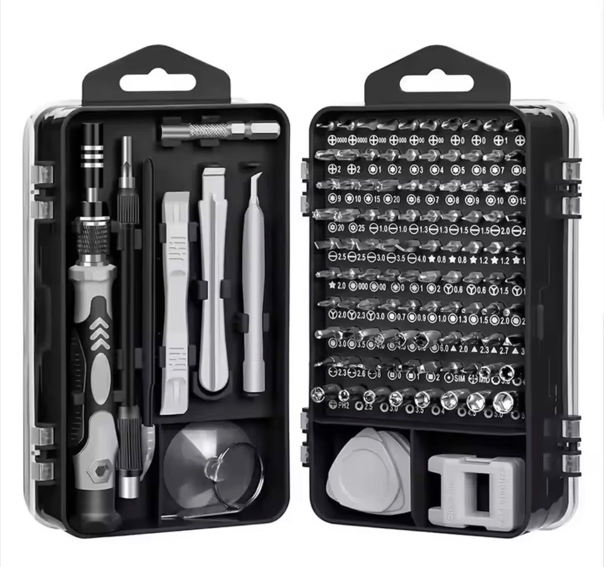 Kit de Destornilladores de Precisión 115 en 1 – Puntas Magnéticas para Electrónica y Portátiles | Profesional y Completo