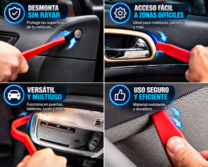 Estuche de herramientas de reparación para el automóvil.