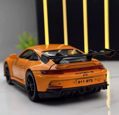 Porsche 911 GT3 RS 1:32 – Coche Deportivo Diecast de Aleación | Modelo con Luces y Sonido | Alta Simulación para Colección y Regalo