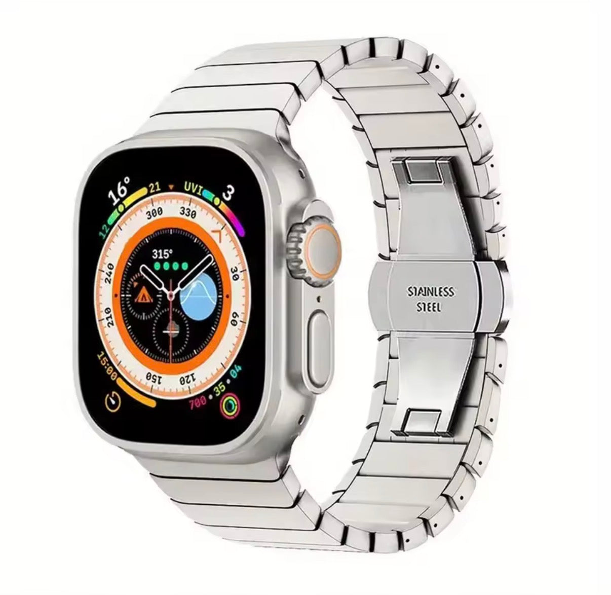 Correa Apple Watch de Acero Inoxidable | Compatible Series 3–11