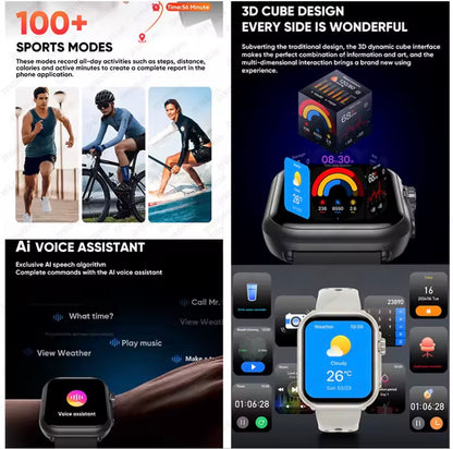Smartwatch Ultra 2 1,85” HD IP68 con Llamadas Bluetooth y Batería 1000mAh