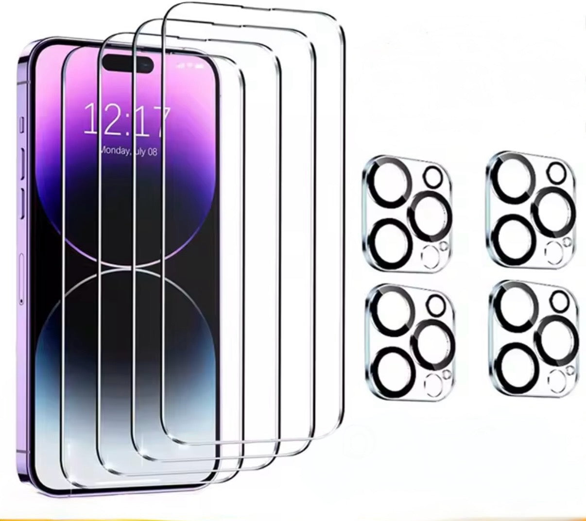 Protector de pantalla + cámaras para Iphone