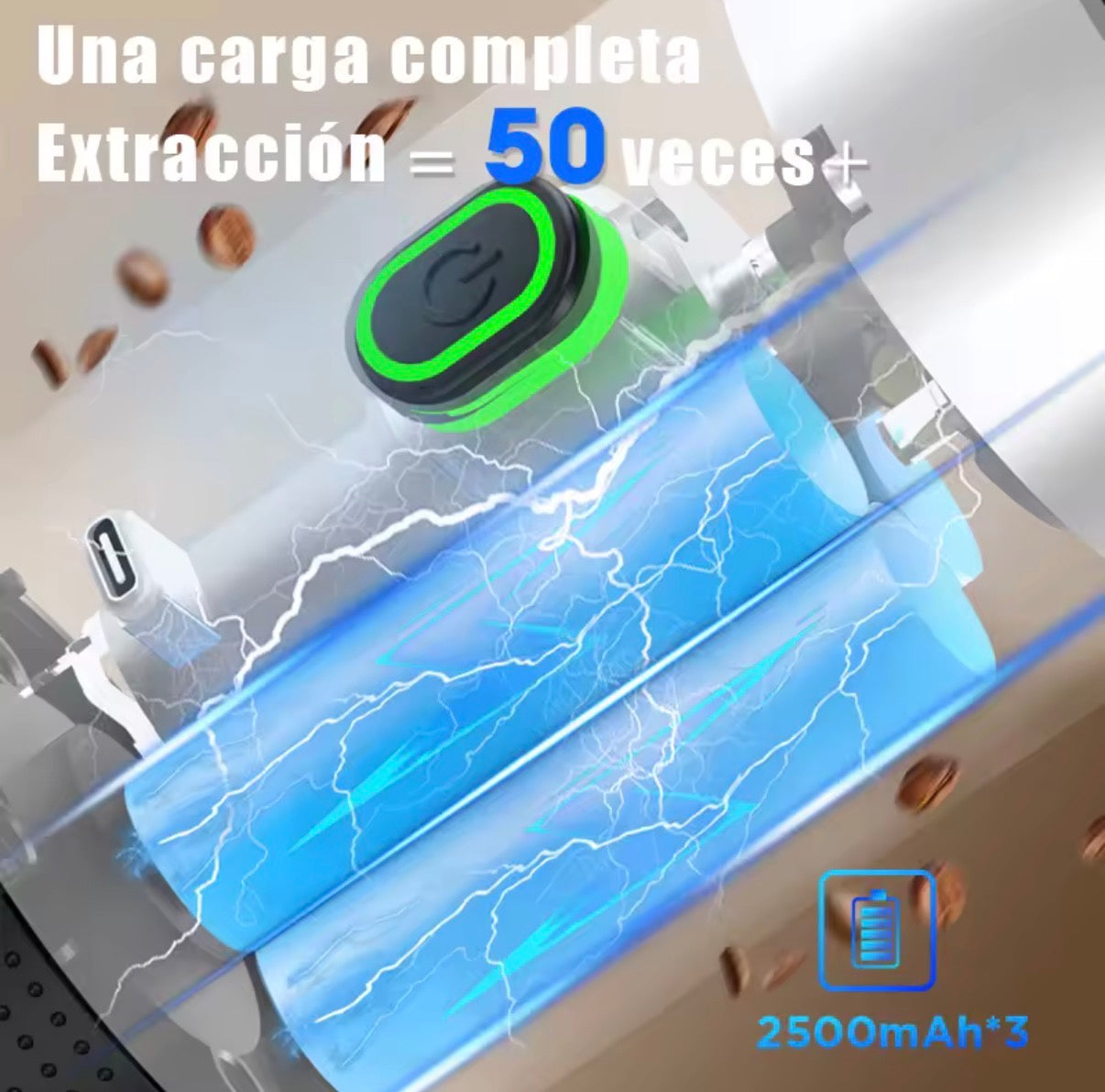 Cafetera Portátil de Cápsulas 3 en 1 | Espresso Eléctrica Inalámbrica para Viaje y Coche