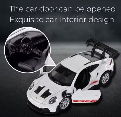 Porsche 911 GT3 RS 1:36 – Coche Miniatura de Aleación | Deportivo con Retrofricción | Juguete Coleccionable