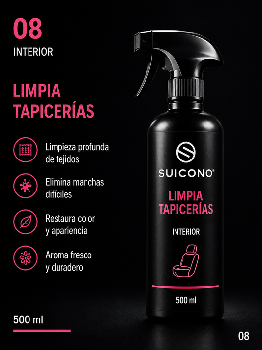 SUICONO® Limpiatapicerías – Limpiador Profesional de Tapicería