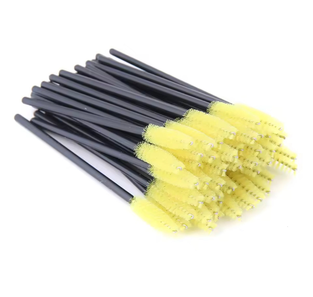 50 Uds. Brochas de maquillaje de pestañas desechables.