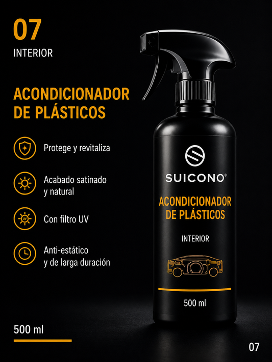 SUICONO® Acondicionador de Plásticos – Protector Interior del Coche
