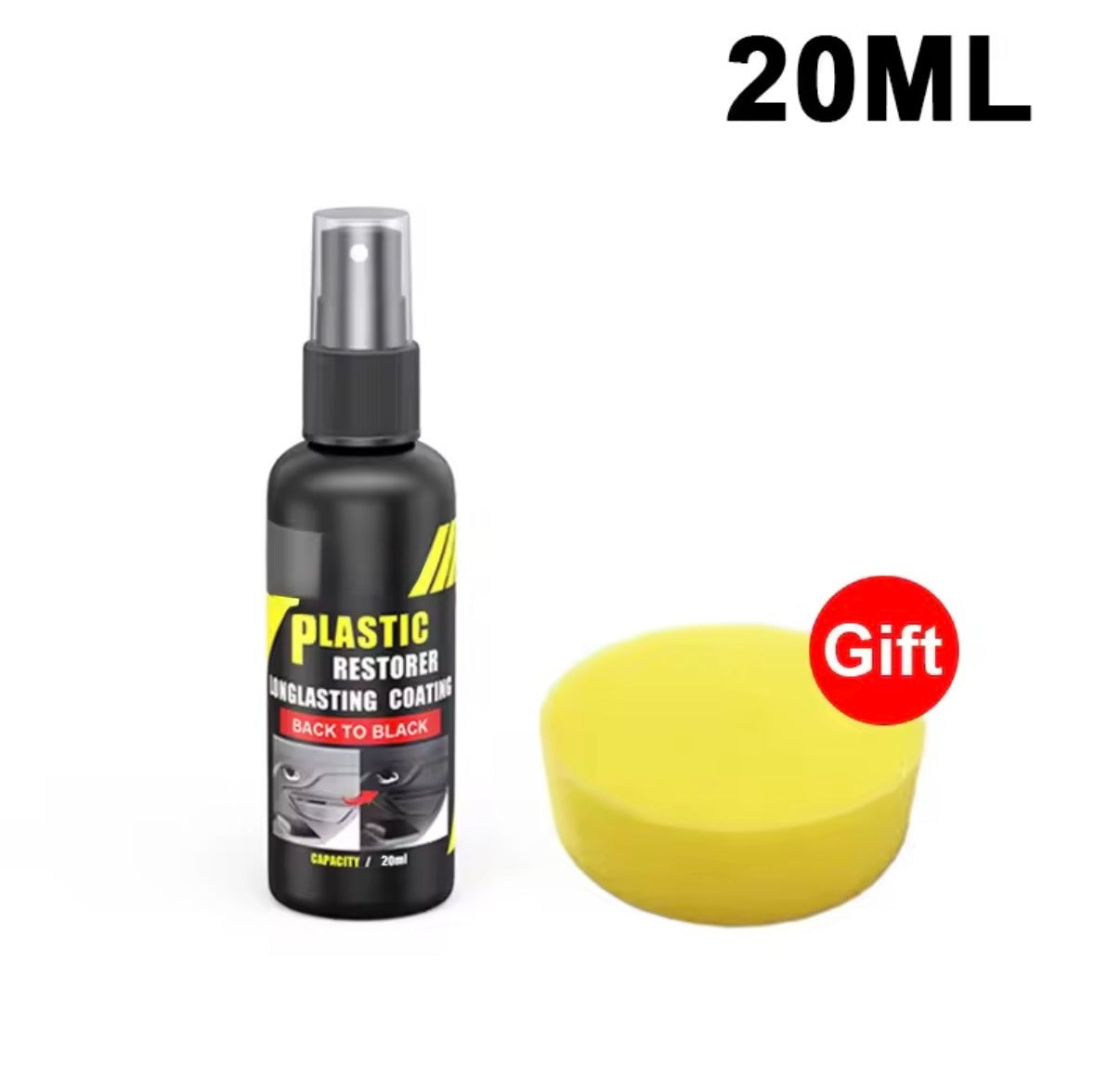 Restaurador de Plásticos para Coche | Renovador Negro Brillante y Protección Duradera