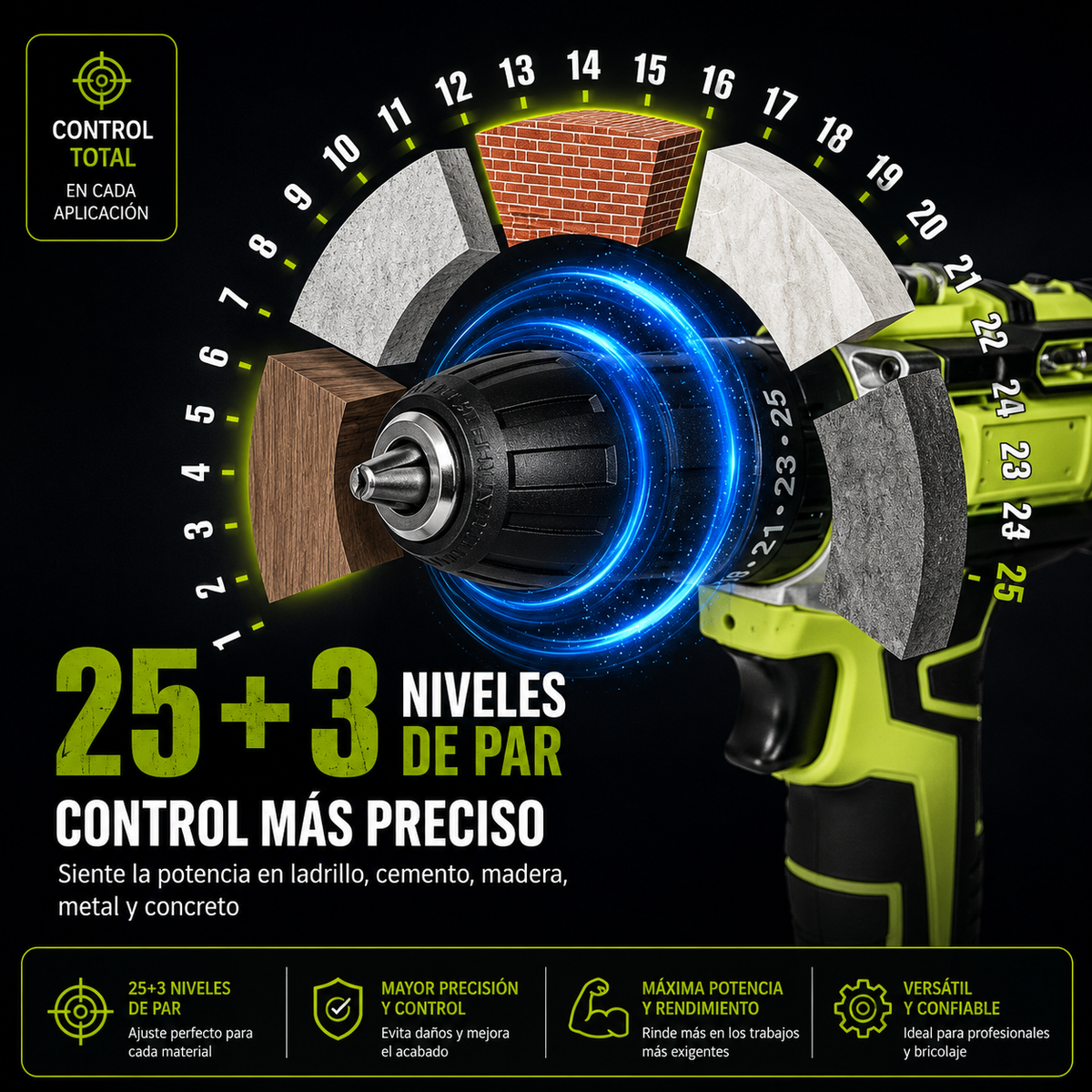Professional 28V Cordless Impact Drill