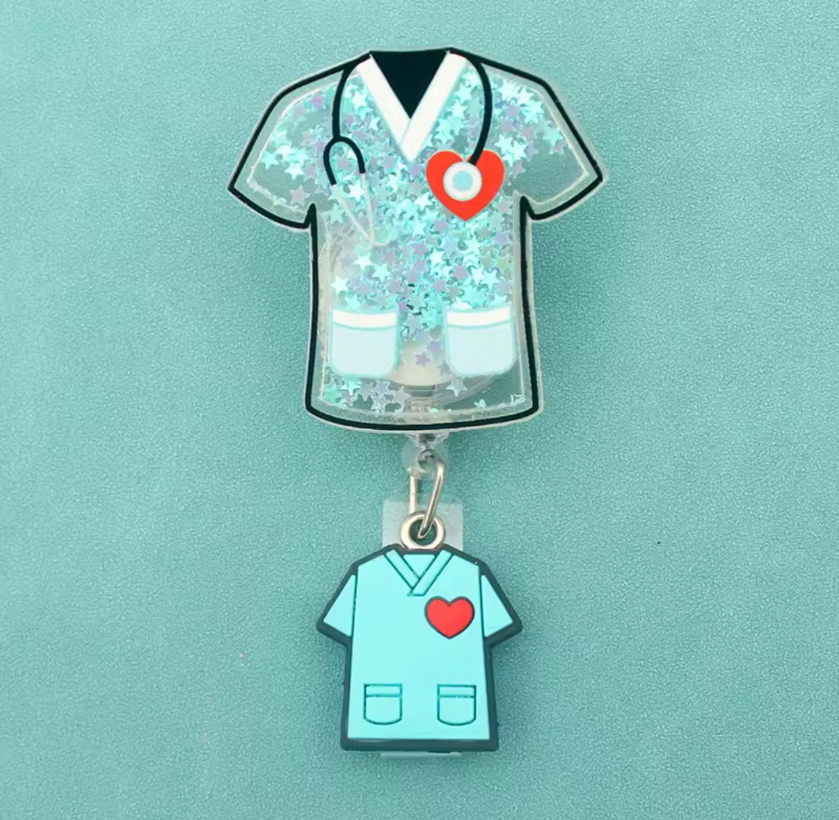 Portatarjetas retráctil, exposición, tarjeta de nombre de Enfermera