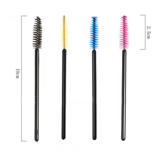 50 Uds. Brochas de maquillaje de pestañas desechables.