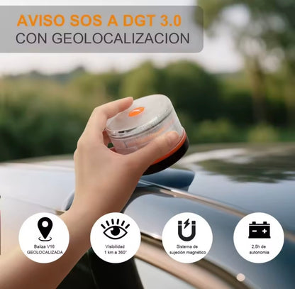 Baliza V16 Homologada DGT con Geolocalizador y Luz LED