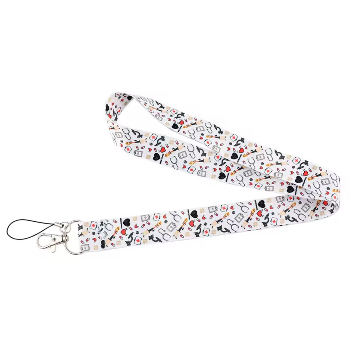 Layard de cuello para llaves de enfermera, adornos colgantes.