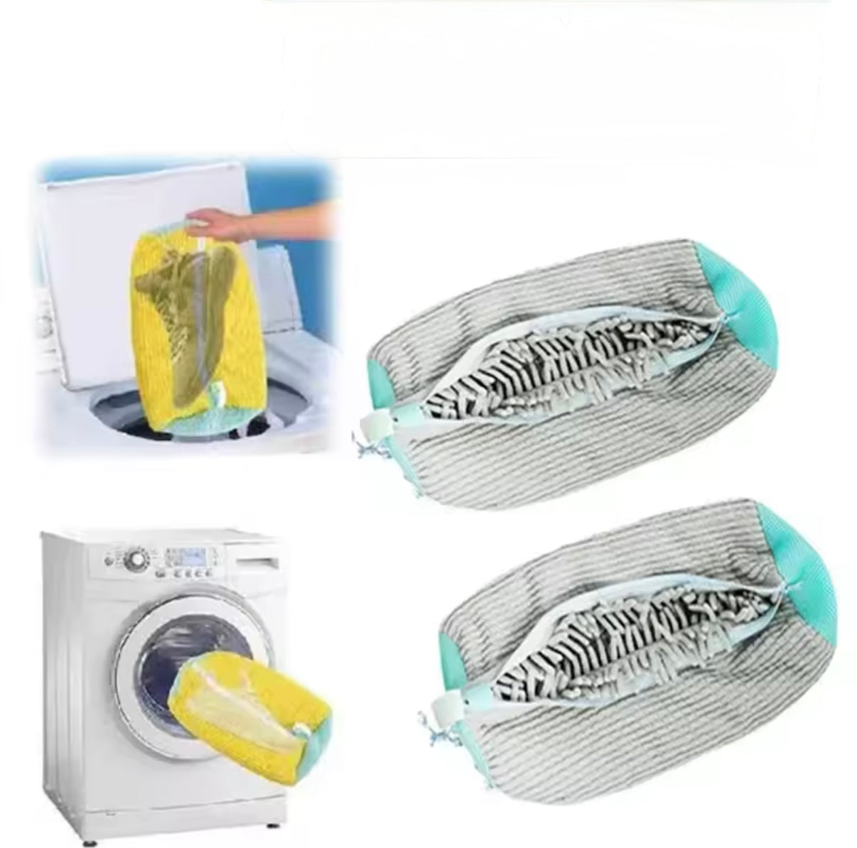 Bolsa protectora para lavar zapatillas en lavadora