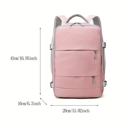 Mochila de viaje multifunción de gran capacidad con almacenamiento de zapatos bolsa de equipaje multicapa